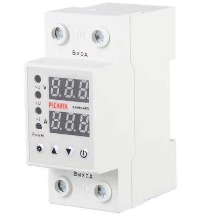 Фото №0 Автоматический защитный модуль от повышенного/пониженного напряжения Ресанта АЗМ-40АРД