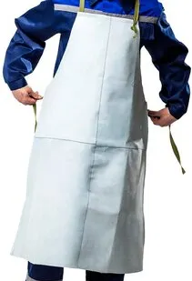 фото Фартук кожаный серый (из спилка)