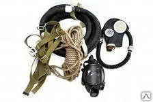 Фото №0 Шланговый противогаз ПШ-1С с маской ШМП (шланг армированная резинаткань)