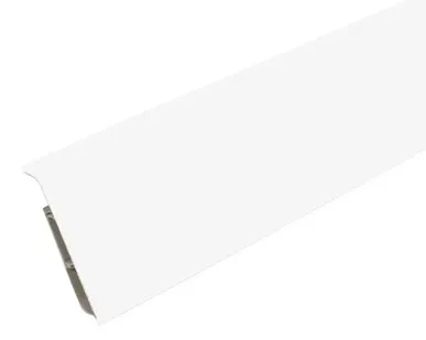 фото Плинтус Ideal Деконика 85 мм Белый глянцевый 001-G