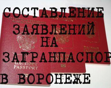 фото Составление заявлений на выдачу загранпаспорта
