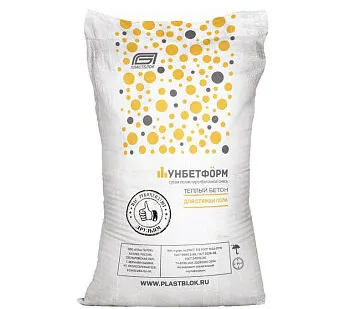 фото Стяжка для пола Пластблок "Унбетформ", полистиролбетонная, 16 кг