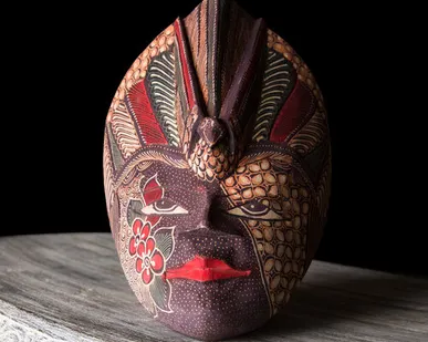 фото Маска "Павлин" на богатство, фиолетовая, 29см*20,5см, Chateau Collection CC-MASK-PV