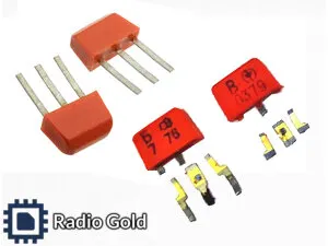 фото КТ 315 и подобные до 1990 года (внутри желтые контакты)