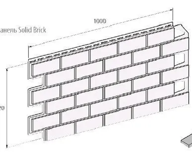 фото Панель фасадная VOX Solid Brick York кирпич коричневый 42х100см, S=0,42м²