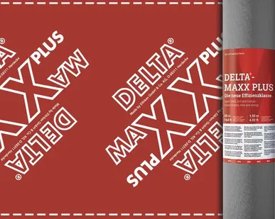 фото DELTA®-MAXX PLUS диффузионная мембрана с адсорбционным слоем + 2х склей.зоны (75м2/рул)