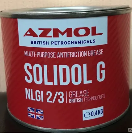 Фото №0 Смазка Солидол Ж (банка) 0,4кг. АЗМОЛ
