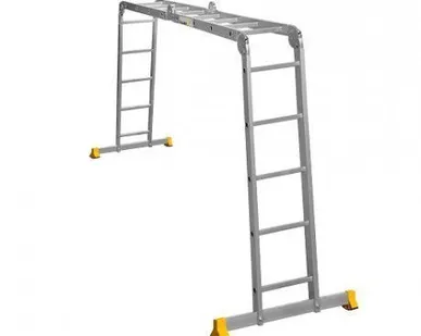 фото Лестница четырехсекционная шарнирная Алюмет Т4 445