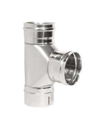 Фото №0 Дымоходы Теплов и Сухов Тройник 87* ТРМ(М)-Р 430-0.5 D100 (Д) У