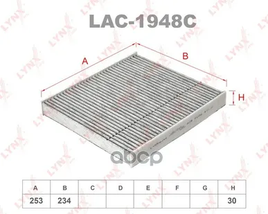фото Фильтр Салона Угольный LYNXauto арт. LAC1948C