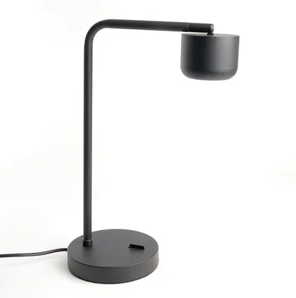 Фото №0 Светильник под лампу настольный Feron DE365 ECHO 12W, 230V, GX53, черный, с антибликовой сеточкой