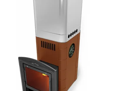 фото Банная печь ТМФ Бирюса 2013 Inox Витра ЗК терракота