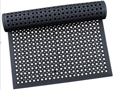 фото Коврик 600 х 900 х 14 мм резиновый с отверстиями с кантом