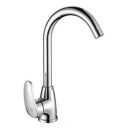 Фото №0 Смеситель Floe FK234-GU для кухни, c боковой металлической ручкой