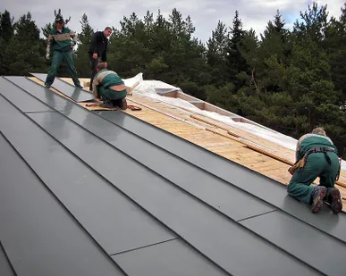 фото Монтаж фальцевой кровли