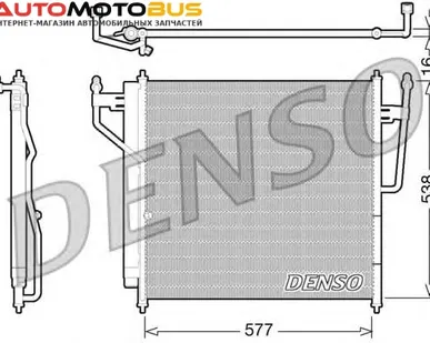 фото Конденсатор, кондиционер DENSO DCN46017 Конденсер Infiniti QX56