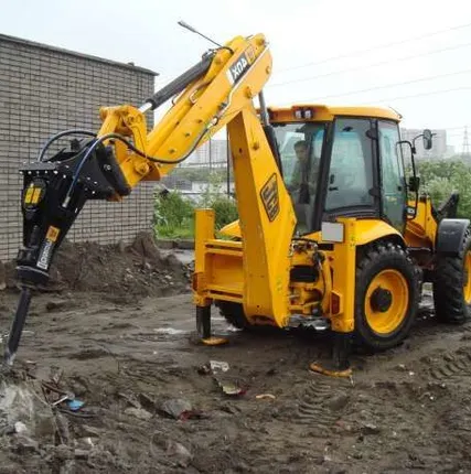 Фото №0 Аренда гидромолота на базе экскаватора-погрузчика JCB 3CX