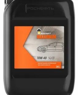 фото Масло моторное п/синт. Rosneft Maximum 10W40 (e20L)