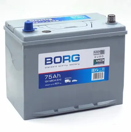 Фото №0 Аккумулятор BORG Standard Asia 80D26L 75 Ач о.п. (ТУРЦИЯ)