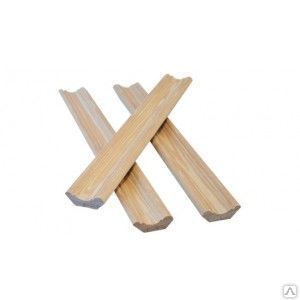 фото Плинтус деревянный фигурный СОСНА 35x35x2000