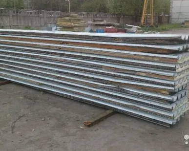 фото Сэндвич панели ппу80 б/у, 5,9 м