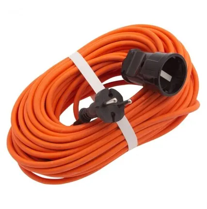 Фото №0 Удлинитель-шнур силовой, 20 м, 10А, 1 розетка, тип УХ10 Сибртех