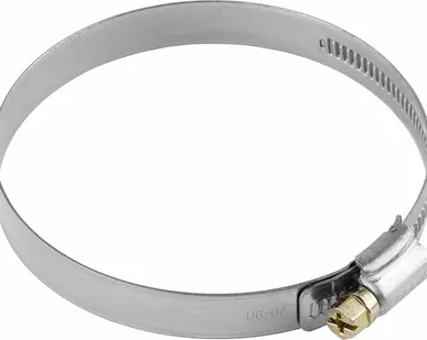 фото Хомут 40-60 нержавеющий накатная лента 12 мм ЗУБР