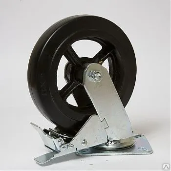 Фото №0 Колесо большегрузное резина черная поворотное SCDB 200