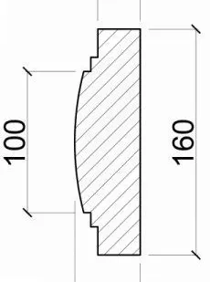 фото Наличник Н 106 песчаник белый 12 кг/м.п.
в