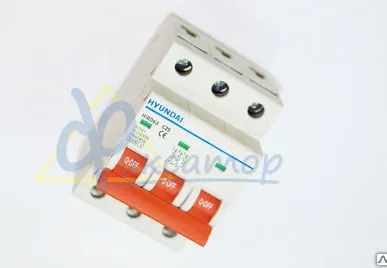 фото Трехполюсный выключатель,HiBD63-S 2 PMCS0000С 00001,4.5 kA,компания HYUNDAI