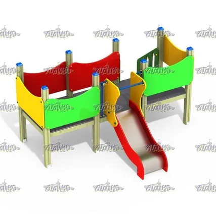 Фото №0 Закрытый манеж с горкой Н=700