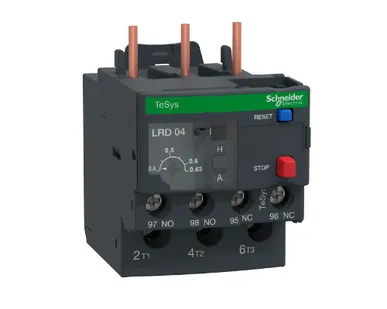 фото Тепловое реле перегрузки 0,4-0,63A Schneider Electric, LRD04
