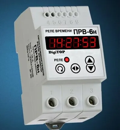 Фото №0 Программируемое реле времени ПРВ-6н (недельный режим)