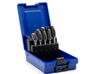 фото Набор борфрез твердосплавных Bohre, тип A,B,C,D,E,F,G,H,L,M, Ø 12 мм