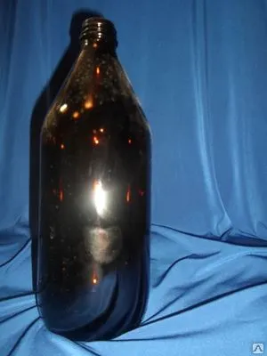 Фото №0 Бутылка БВ 1-1000 из тёмного стекла