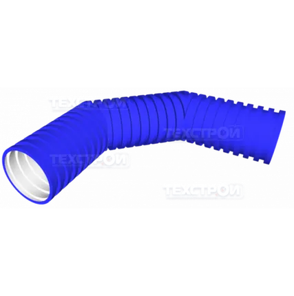 Фото №0 Отвод ПП 90° SN8 ID 250 гофрированный с раструбом