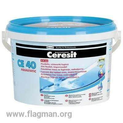 Фото №0 Затирка для швов Церезит CE-40/2 кг белый эластичная водоотталкивающая