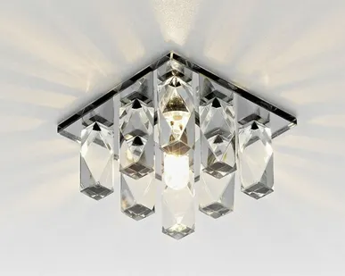 фото Светильник встраиваемый G9 D1049 хром прозрачный Ambrella