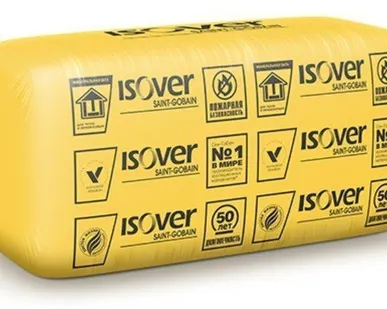 фото Теплоизоляция ISOVER Каркас М-40-TWIN-50 9000 х 1220 х 50
