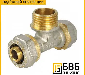 фото Тройник (труба-наружная резьба-труба) TM25-1-25