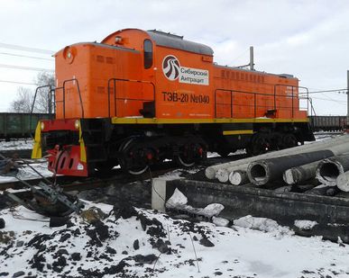 фото Вагонотолкатель электромеханический ТЭВ 20