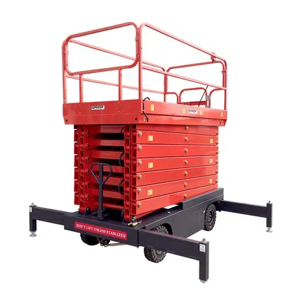 Фото №0 Самоходный подъемник ножничного типа с питанием от аккумуляторов GROST Tower Drive 500-7 ( Tower 0.5