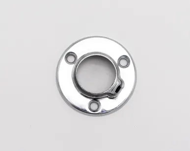 фото Фланец для трубы d25, штамповка 0,027 kg, с фиксатором, хром