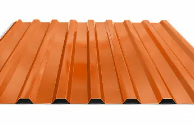 фото Профлист для крыши МП20 Полиэстр 0,7 мм RAL 2004 Чистый оранжевый 00000019598