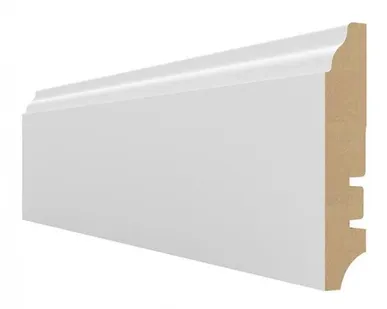 фото Плинтус МДФ белый Hannaholz 81 мм 81301
