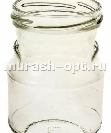 Фото №0 Банка стеклянная "Горшочек" 0,25л винтовая горловина 1-66 (40)