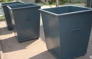 фото Металлический мусорный контейнер 8 м3