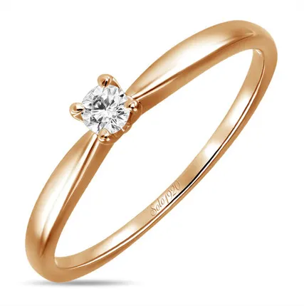 Фото №0 Кольцо МЮЗ Кольцо с бриллиантом