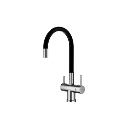 Фото №0 Смеситель для кухни с краном для фильтра Splenka S70.64.05, гибкий излив, цвет: сатин