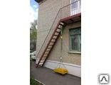 фото Испытание наружных эвакуационных лестниц